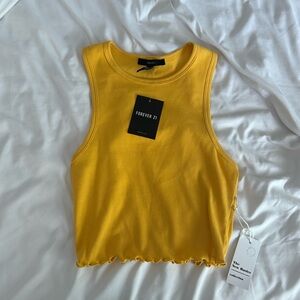 yellow forever, 21 tank top